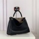 PEEKABOO ICONIC ESSENTIAL leather bag Black and beige High