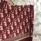 LARGE Dior BOOK TOTE Dior Oblique Embroidery Burgundy High