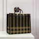 Fendi SUNSHINE LARGE Shopper in brown fabric High