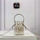 MON TRESOR White leather mini-bag High