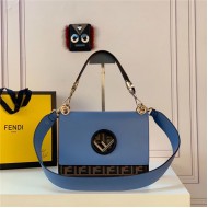 KAN U Blue leather bag High