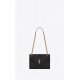 ENVELOPE MEDIUM BAG IN MIX MATELASSÉ GRAIN DE POUDRE EMBOSSED LEATHER Black-Gold High