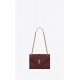 ENVELOPE MEDIUM BAG IN MIX MATELASSÉ GRAIN DE POUDRE EMBOSSED LEATHER Burgundy-Gold High