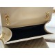 ENVELOPE MEDIUM BAG IN MIX MATELASSÉ GRAIN DE POUDRE EMBOSSED LEATHER Beige-Gold High