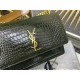 SUNSET MEDIUM IN CROCODILE EMBOSSED SHINY LEATHER Gold-Metal Olive High