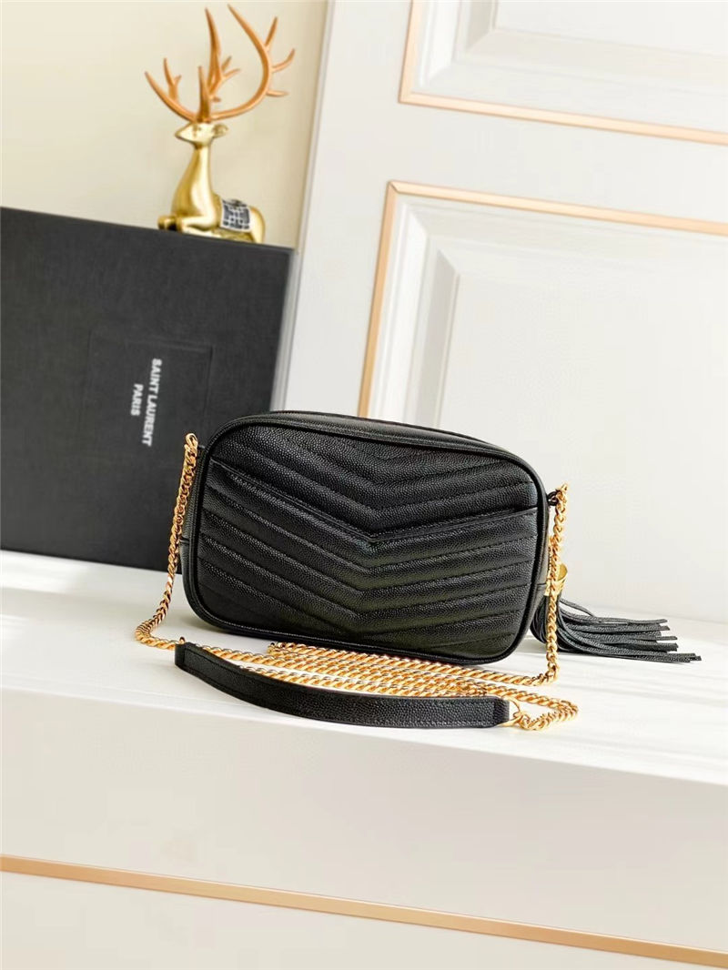 LOU MINI BAG IN MATELASSÉ GRAIN DE POUDRE EMBOSSED LEATHER High