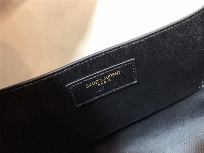 MANHATTAN SHOULDER BAG IN BOX SAINT LAURENT LEATHER High