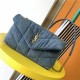 LOULOU PUFFER MINI BAG IN QUILTED Denim Gold-Tone Blue High