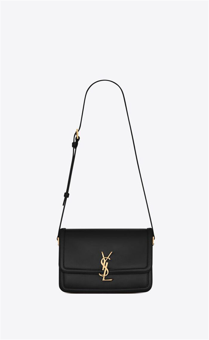 SOLFERINO MEDIUM SATCHEL IN BOX SAINT LAURENT LEATHER High