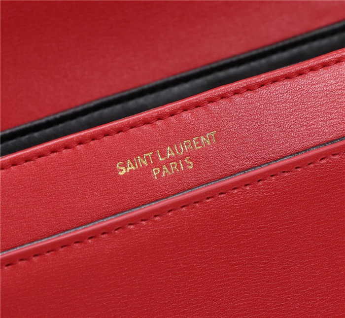 SOLFERINO MEDIUM SATCHEL IN BOX SAINT LAURENT LEATHER High