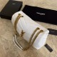 LOULOU SMALL IN MATELASSÉ “Y” LEATHER Gold-Tone White High