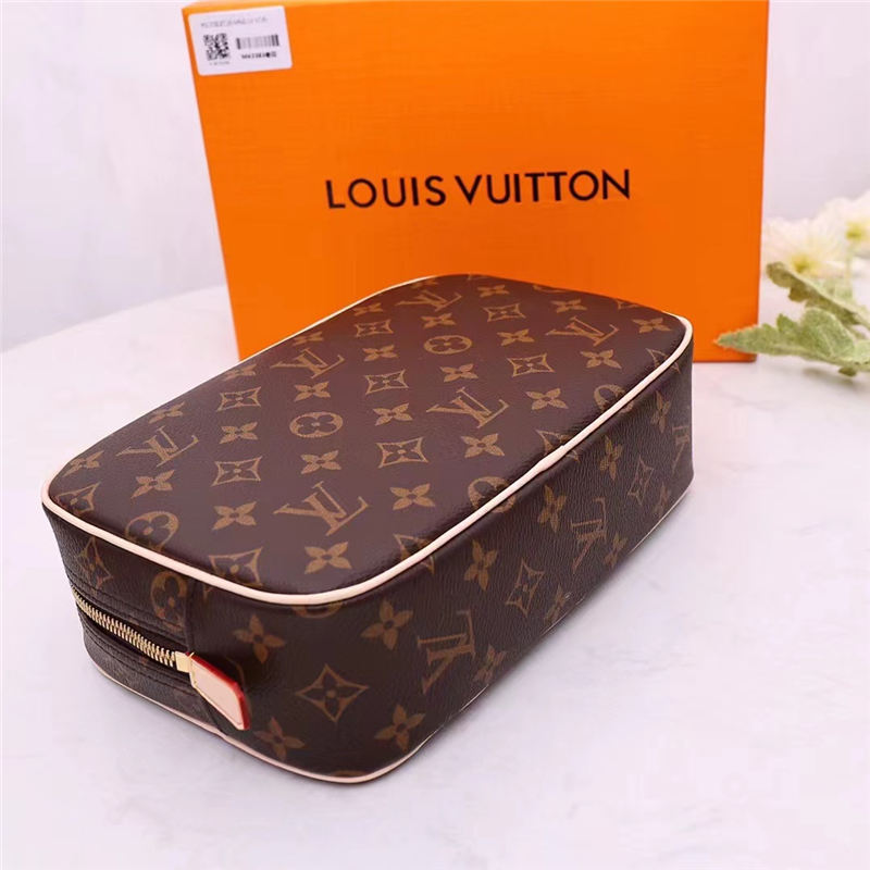 Louis Vuitton TOILET POUCH GM Monogram Macassar canvas High