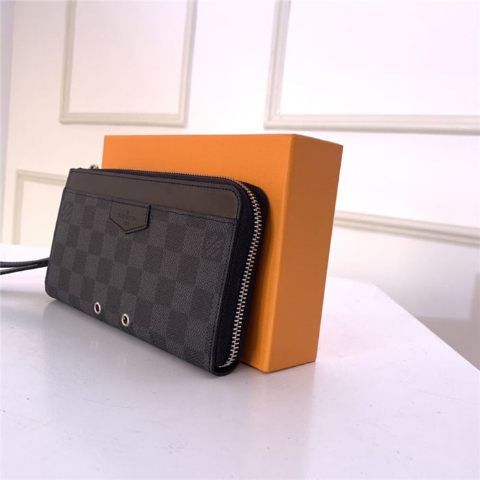 Louis Vuitton ZIPPY DRAGONNE Wallet Damier Graphite High