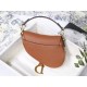 Mini SADDLE BAG Caramel Grained Calfskin High