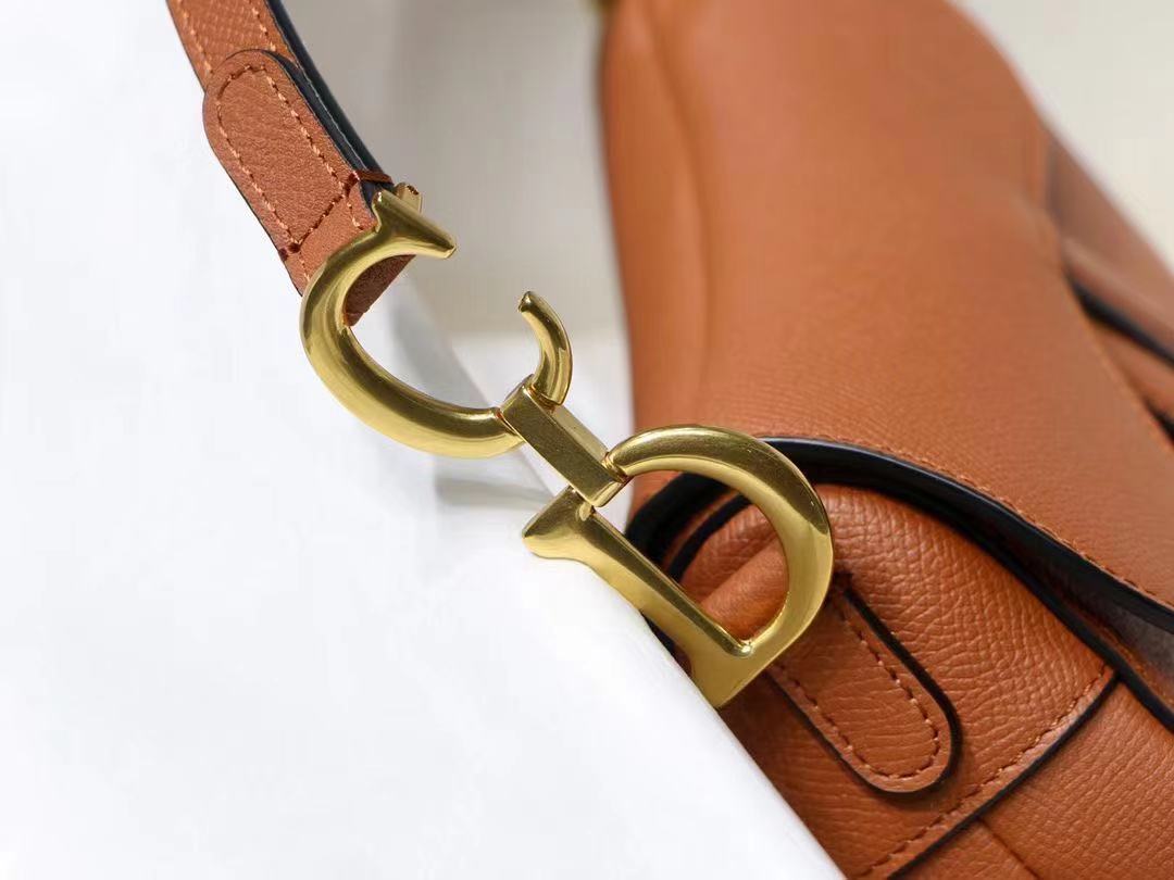 Mini SADDLE BAG Caramel Grained Calfskin High