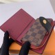 Louis Vuitton JULIETTE WALLET Damier Ebene Red High