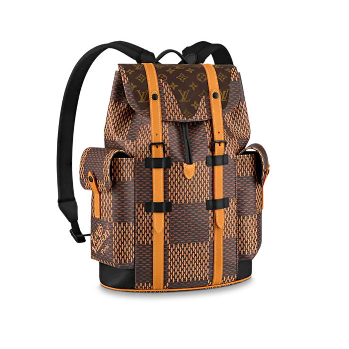 Louis Vuitton CHRISTOPHER PM Backpack Giant Damier Ebene High