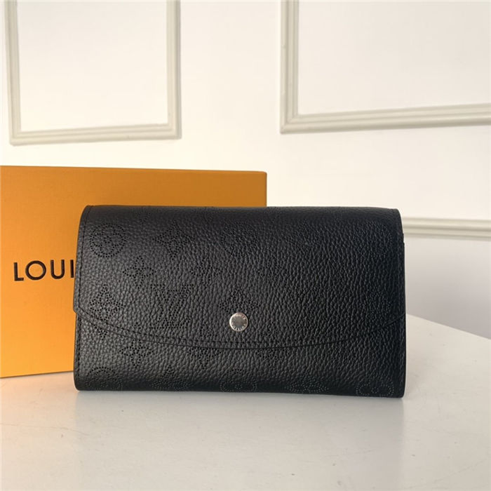 Louis Vuitton IRIS WALLET Mahina Black High