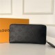 Louis Vuitton ZIPPY WALLET Mahina Black High