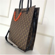 Louis Vuitton SAC PLAT Handbag Monogram Canvas High