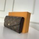 Louis Vuitton SARAH WALLET Monogram canvas Brown High