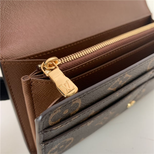 Louis Vuitton SARAH WALLET Monogram canvas Brown High