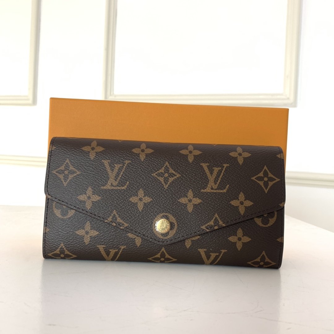 Louis Vuitton SARAH WALLET Monogram canvas Rose Ballerina High