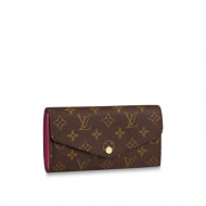 Louis Vuitton SARAH WALLET Monogram canvas Fuchsia High