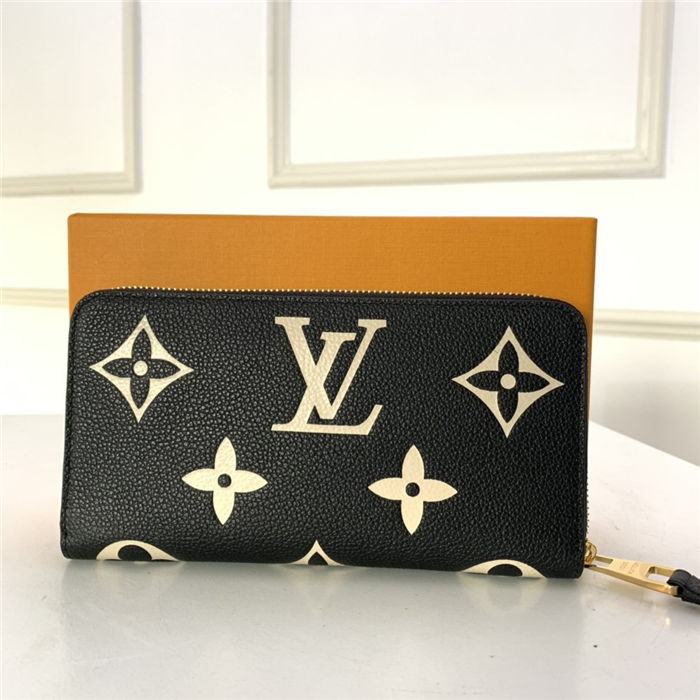 Louis Vuitton ZIPPY WALLET Monogram Empreinte Black High