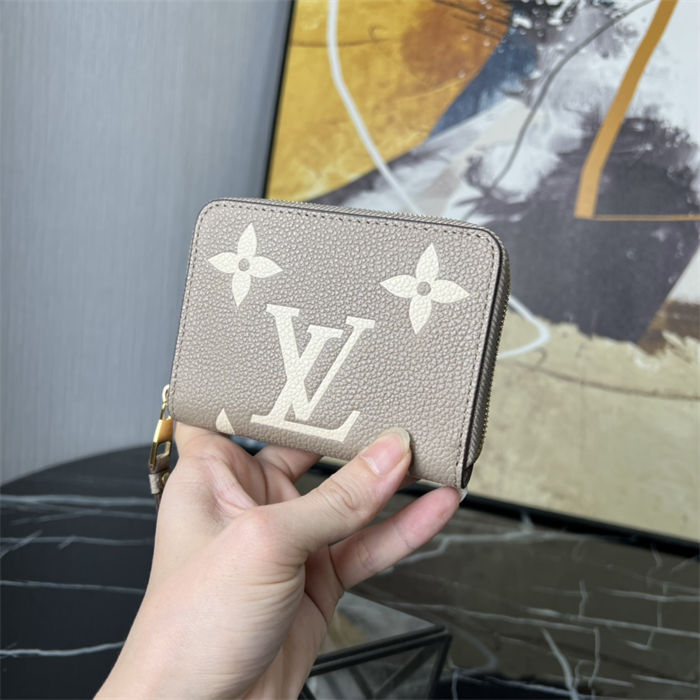 Louis Vuitton ZIPPY COIN PURSE Monogram Empreinte M69797 Grey/Cream High