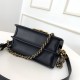 Louis Vuitton DAUPHINE MM Epi Navy High