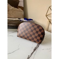 Louis Vuitton COSMETIC POUCH PM Damier Ebene N47516 High