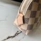 Louis Vuitton COSMETIC POUCH PM Damier Azur N47515 High