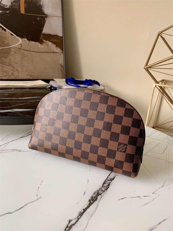 Louis Vuitton COSMETIC POUCH GM Damier Ebene N47353 High