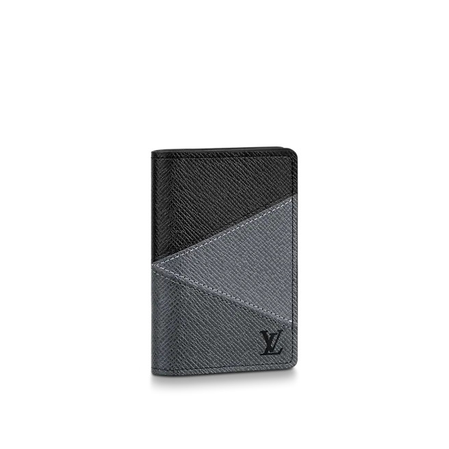 Louis Vuitton POCKET ORGANIZER Taiga Grey High