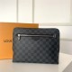 Louis Vuitton NEW POUCH Damier Graphite High