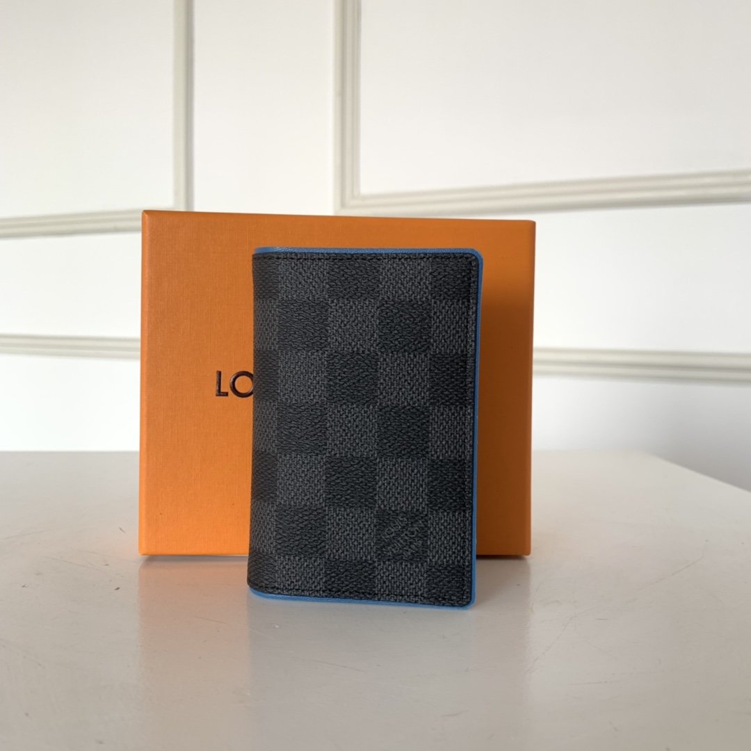 Louis Vuitton POCKET ORGANISER Damier Graphite Blue High