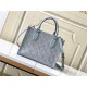 Louis Vuitton ONTHEGO PM Sprayed and embossed grained cowhide leather M46067 High