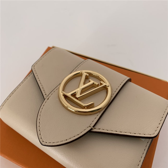 Louis Vuitton LV PONT 9 COMPACT WALLET Cream High