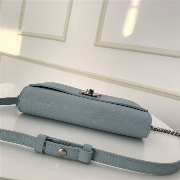 Louis Vuitton LOCKME CLUTCH Blue High