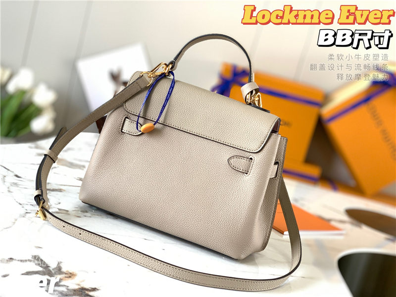 Louis Vuitton LOCKME EVER BB Grey High