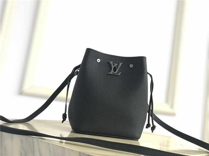 Louis Vuitton NANO LOCKME BUCKET Black High