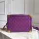 Louis Vuitton SOFT TRUNK Monogram Denim Purple High