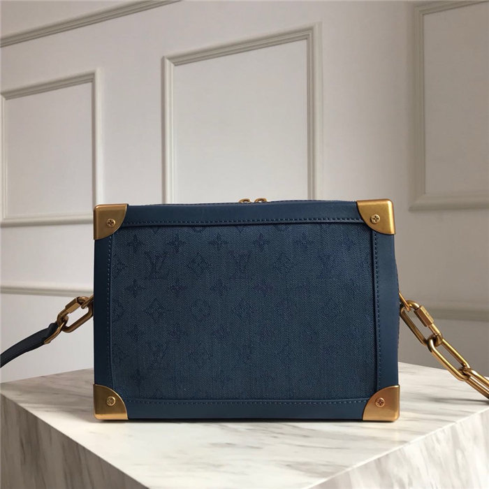 Louis Vuitton SOFT TRUNK Monogram Denim Navy High