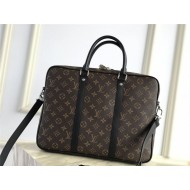 Louis Vuitton PORTE-DOCUMENTS VOYAGE PM Monogram Macassar canvas M52005 High