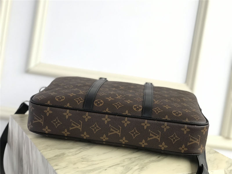 Louis Vuitton PORTE-DOCUMENTS VOYAGE PM Monogram Macassar canvas M52005 High