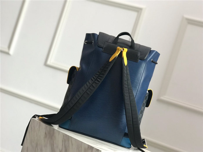 Louis Vuitton CHRISTOPHER PM Epi Navy High