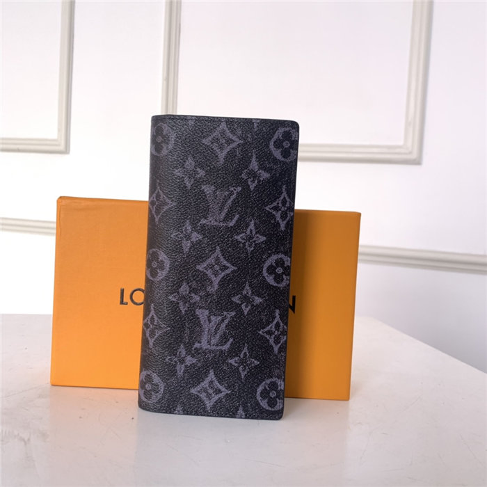 Louis Vuitton BRAZZA WALLET Monogram Pastel Noir High