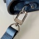 Louis Vuitton POCHETTE MÉTIS Embossed grained cowhide leather Steel Blue High