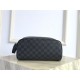 Louis Vuitton DOPP KIT TOILET POUCH Damier Graphite High